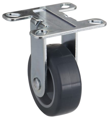 Roulette pivotante roue caoutchouc polyuréthane gris Ø 50 mm - Tente - Brico Dépôt