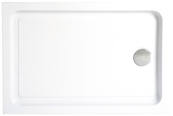 Receveur de douche rectangulaire 120 x 80 cm en acrylique - Brico Dépôt