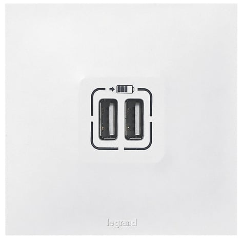 Prise double USB "Neptune" - Legrand - Brico Dépôt