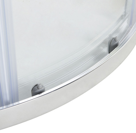 Accès d'angle circulaire "Onega" l.80 cm en verre transparent - Cooke and Lewis - Brico Dépôt