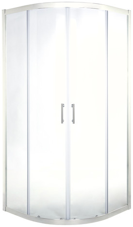 Porte de douche angle circulaire "Onega" l. 90 cm en verre transparent - Cooke and Lewis - Brico Dépôt