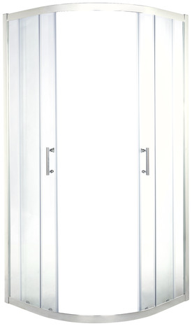 Porte de douche angle circulaire "Onega" l. 90 cm en verre transparent - Cooke and Lewis - Brico Dépôt
