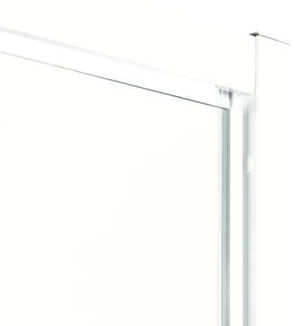 Porte de douche pivotante "Onega" l. 80 cm en verre aspect dépoli - Cooke and Lewis - Brico Dépôt