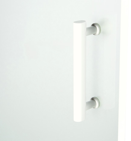 Porte de douche pivotante "Onega" l. 80 cm en verre aspect dépoli - Cooke and Lewis - Brico Dépôt