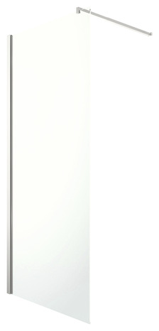 Paroi de douche à l'italienne Walk-In "Beloya" l.80 cm en verre transparent - GoodHome - Brico Dépôt