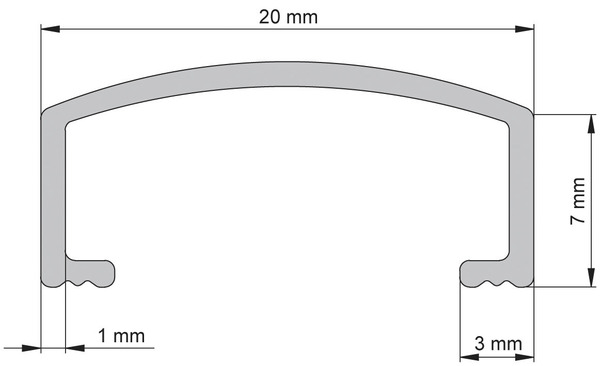 Listel aluminium mat - 20 mm - Diall - Brico Dépôt