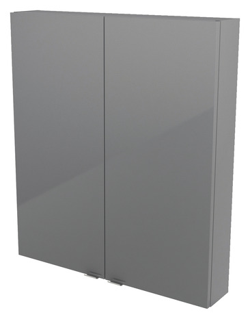 Armoire de salle de bains grise Imandra L.80 x H.90 x P.15 cm - GoodHome - Brico Dépôt