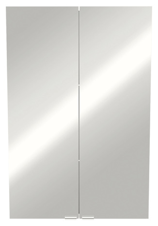 Armoire de salle de bains miroir/ gris Imandra L.60 x H.90 x P.36 cm - GoodHome - Brico Dépôt