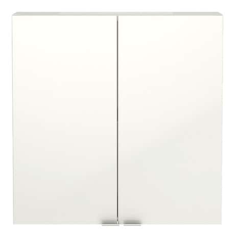 Armoire de salle de bains blanc Imandra L.60 x H.60 x P.15 cm - GoodHome - Brico Dépôt