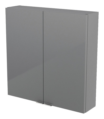 Armoire de salle de bains grise Imandra L.60 x H.60 x P.15 cm - GoodHome - Brico Dépôt