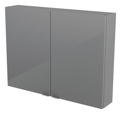 Armoire de salle de bains grise Imandra L.80 x H.60 x P.15 cm - GoodHome - Brico Dépôt