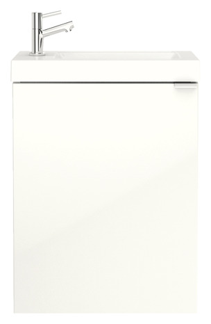 Lave main à suspendre blanc "Imandra" - L. 44 x H. 55 x P. 23 cm - GoodHome - Brico Dépôt