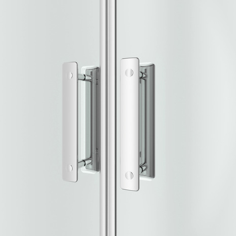 Porte de douche battante "Beloya" l.80 cm en verre transparent - GoodHome - Brico Dépôt