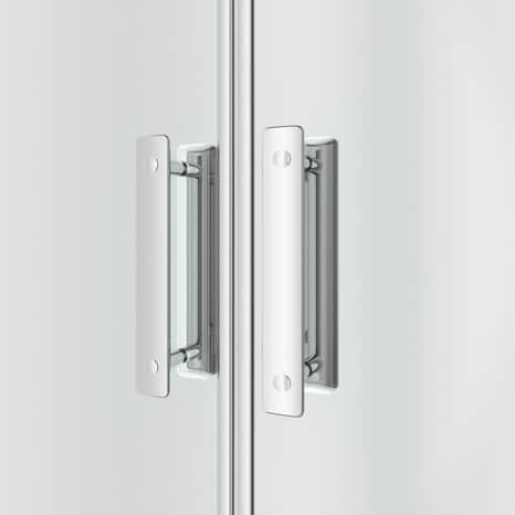Porte de douche battante "Beloya" l.80 cm en verre transparent - GoodHome - Brico Dépôt