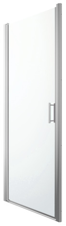 Porte de douche pivotante "Beloya" l.90 cm en verre transparent - GoodHome - Brico Dépôt