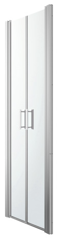 Porte de douche battante "Beloya" l.70 cm en verre transparent - GoodHome - Brico Dépôt
