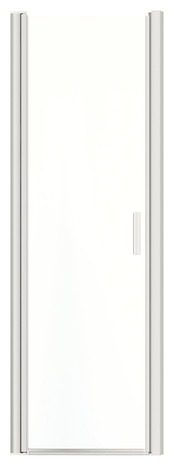Porte de douche pivotante "Beloya" l. 72,5 cm en verre transparent - GoodHome - Brico Dépôt