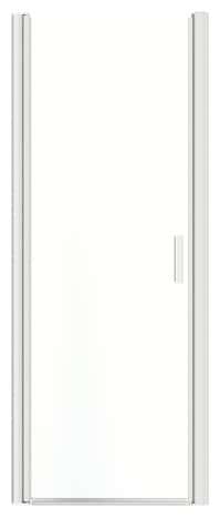 Porte de douche pivotante "Beloya" l.80 cm en verre transparent - GoodHome - Brico Dépôt