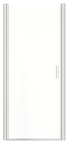 Porte de douche pivotante "Beloya" l. 92,5 cm en verre transparent - GoodHome - Brico Dépôt