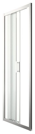 Porte de douche coulissante "Beloya" 3 volets l. 82,5 cm en verre transparent - GoodHome - Brico Dépôt