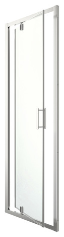 Porte de douche pivotante "Beloya" l.80 cm en verre transparent - GoodHome - Brico Dépôt