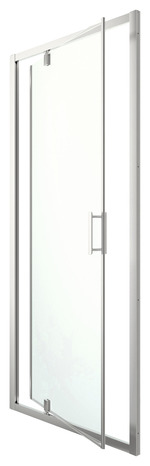 Porte de douche pivotante "Beloya" l.100 cm en verre transparent - GoodHome - Brico Dépôt