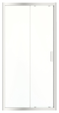 Porte de douche coulissante 2 volets "Beloya" l.100 cm en verre transparent - GoodHome - Brico Dépôt