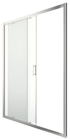 Porte de douche coulissante 2 volets "Beloya" l.160 cm en verre transparent - GoodHome - Brico Dépôt