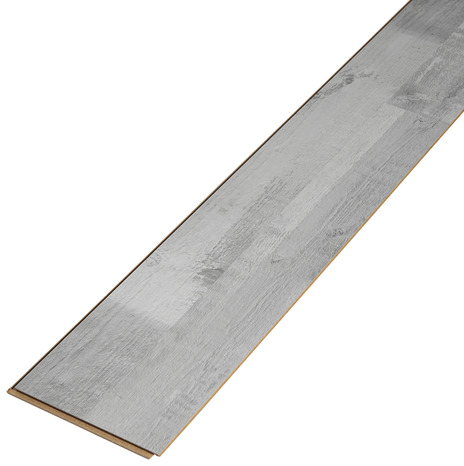 Sol stratifié à clipser aspect pin gris "Rockhampton" - L. 138 x l. 19 cm x Ép. 7 mm - GoodHome - Brico Dépôt