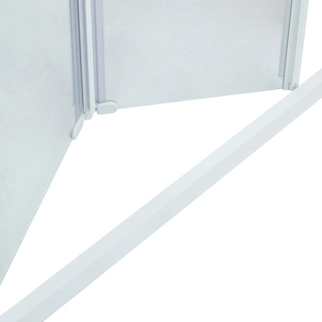 Porte de douche pliante 2 volets "Onega" l.80 cm en verre aspect dépoli - Cooke and Lewis - Brico Dépôt