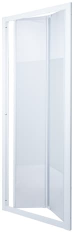 Porte de douche pliante 2 volets "Onega" l.80 cm en verre aspect dépoli - Cooke and Lewis - Brico Dépôt