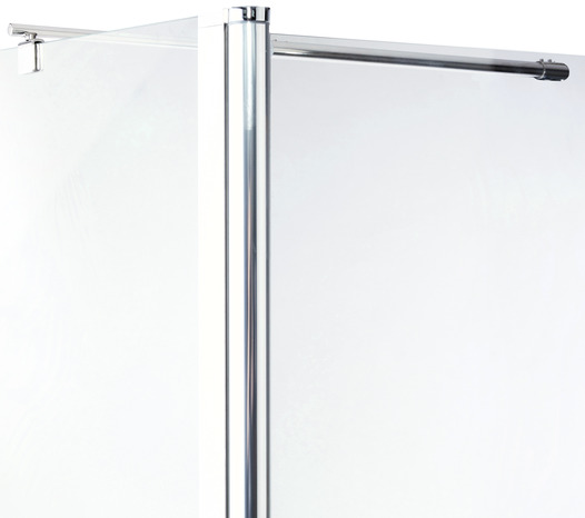 Paroi de douche à l'Italienne Walk-In + retour "Onega"  l.125 cm en verre transparent - Cooke and Lewis - Brico Dépôt