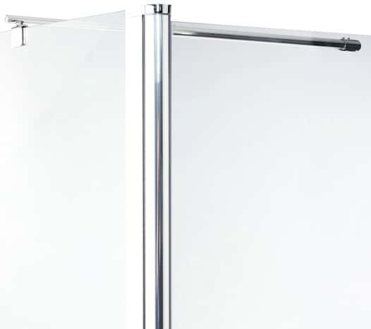 Paroi de douche à l'Italienne Walk-In + retour "Onega"  l.125 cm en verre transparent - Cooke and Lewis - Brico Dépôt