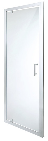 Porte de douche pivotante "Onega" l. 90 cm en verre transparent - Cooke and Lewis - Brico Dépôt