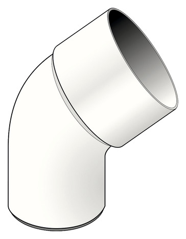 Coude en PVC Dév. 16 mm blanc Ø 80 mm - Brico Dépôt