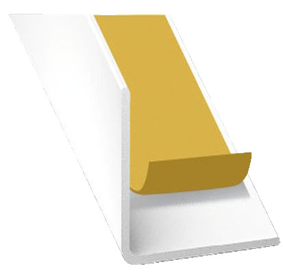 Cornière auto-adhésive en PVC blanc L. 2,60 m l. 15 mm H. 15 mm - Brico Dépôt