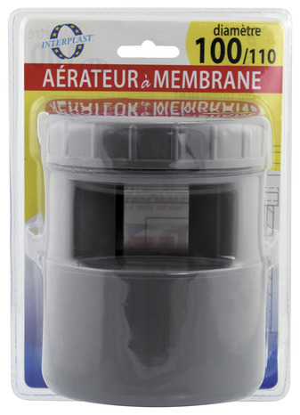 Aérateur à membrane en PVC Ø 100/110 mm - Fitt - Brico Dépôt
