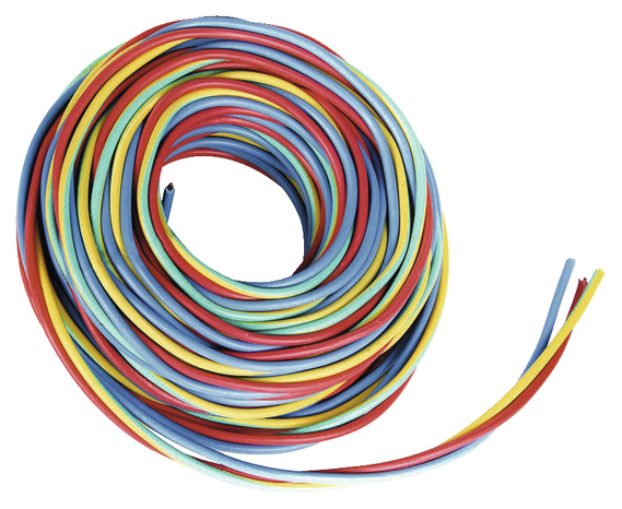 Câble électrique "SpeedFil" H07VU 2,5 mm² vert/jaune/rouge/bleu - 5 m - Nexans - Brico Dépôt