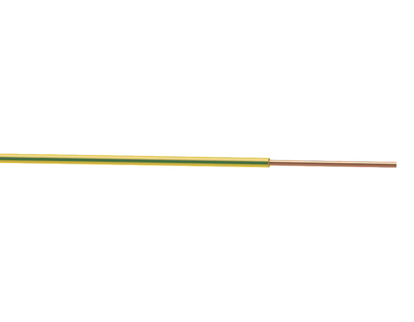 Fil électrique H07VU 1,5 mm² vert/jaune - 5 m - Nexans - Brico Dépôt