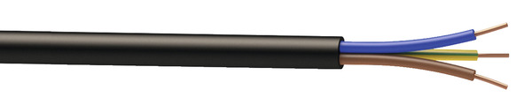 Câble électrique R2V 3G1,5 mm² noir - 5 m - Nexans - Brico Dépôt