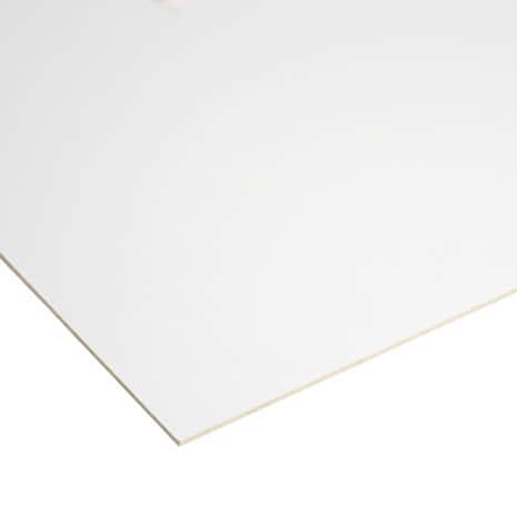 Panneau de fibre de bois laqué blanc - L. 122 x l. 61 cm x Ép. 3 mm - Brico Dépôt