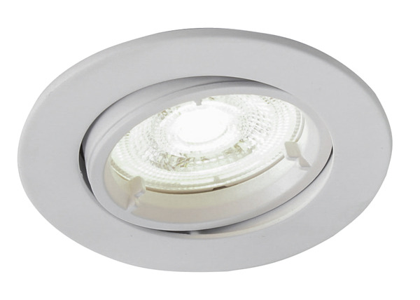 Spot orientable LED intégrée IP20 - Blanc  - Colours - Brico Dépôt