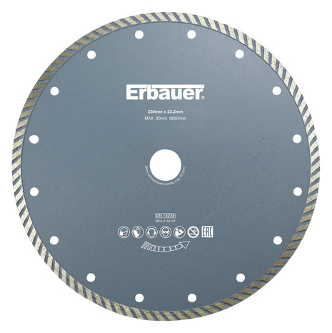 Disques diamant Turbo 230 mm - Erbauer - Brico Dépôt