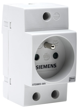 Prise modulaire 2P+T 16 A, pour tableau électrique avec obturateur - Siemens - Brico Dépôt