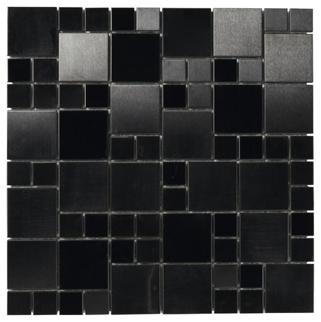 Mosaïque "Tourino" noir - l. 30 x L. 30 cm - Colours - Brico Dépôt