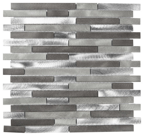 Mosaïque "Naplo" gris - l. 30 x L. 30,4 cm - Colours - Brico Dépôt