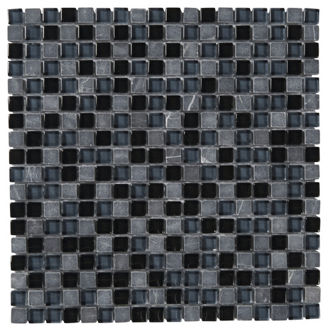 Mosaïque "Barya" noir - l. 30 x L. 30 cm - Colours - Brico Dépôt