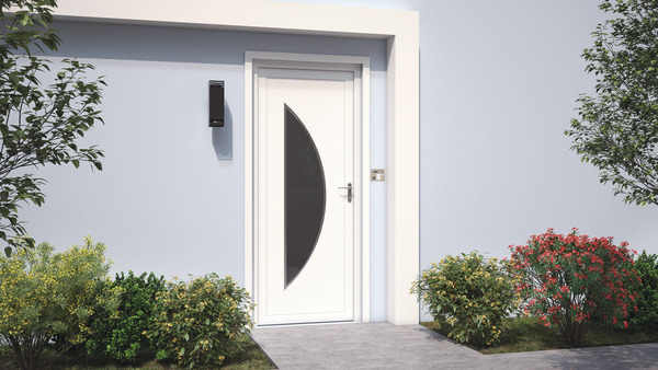 Porte entree PVC "Semisphera" H. 215 x l. 90 cm gauche - Brico Dépôt
