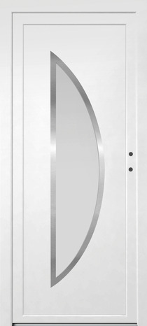 Porte d'entrée PVC "Semisphera" H. 215 x l. 90 cm droite - Brico Dépôt