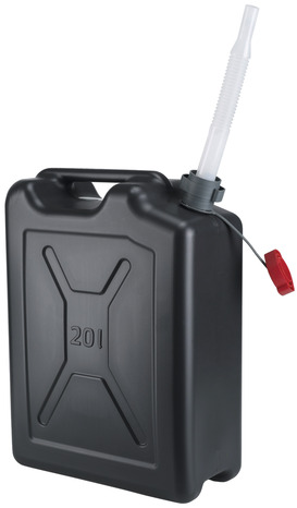 Jerrycan plastique carburant avec bec flexible - 20 L - Brico Dépôt